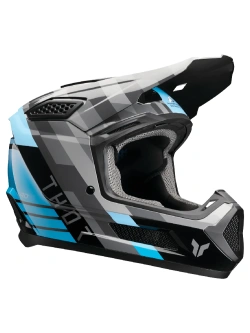 Kask enduro Thor Fleet czarno-niebieski