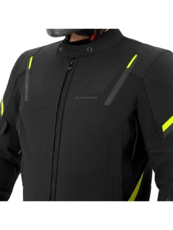 Kurtka motocyklowa tekstylna Shima Rush 3.0 czarno-fluo żółta
