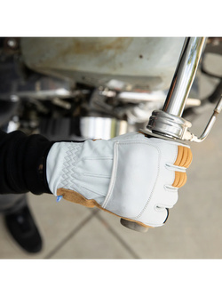 Rękawice motocyklowe Biltwell Belden szaro-brązowe