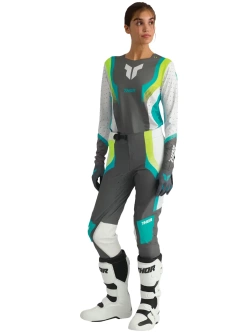 Bluza enduro damska Thor Sportmode Velocity szaro-zielona