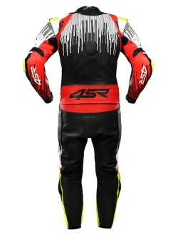 Kombinezon motocyklowy dwuczęściowy 4SR RR Stripes AR czarno-biało-czerwony