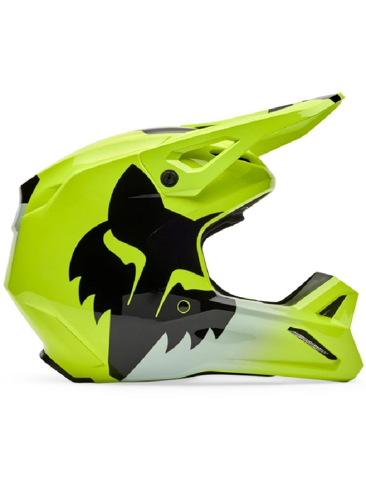 Kask enduro Fox V1 Shield czarny-fluo