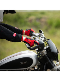 Rękawice cross Biltwell Moto czerwono-czarne