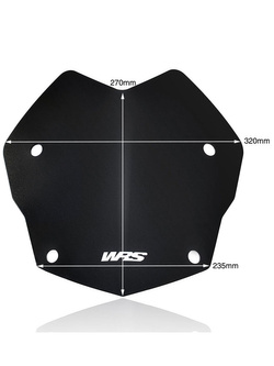 Szyba motocyklowa WRS Standard do BMW R 1200 GS/ ADV (13-18), R 1250 GS/ ADV (18-23) czarna matowa