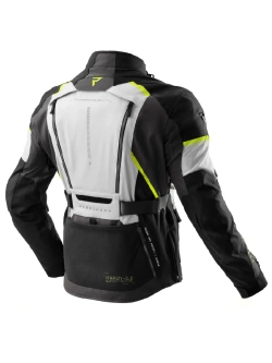 Kurtka motocyklowa tekstylna Rebelhorn Hardy 3.0 czarno-szaro-żółta