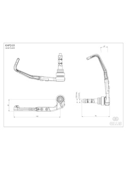 Osłona dźwigni sprzęgła GILLES KHP2-01-BD aluminiowa czarna