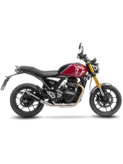 Tłumik motocyklowy LeoVince GP One Triumph Speed 400 (24-)/ Scrambler 400X (24-) stalowy [z homologacją] czarny