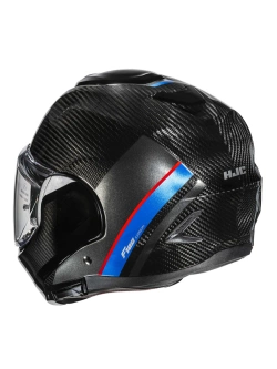 Kask szczękowy HJC F100 Carbon czarno-niebieski