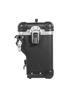 Zestaw: kufry boczne z anodowanego aluminium czarne Zega Evo X + stelaże srebne Touratech BMW F850GS/ Adventure/ F750GS/ F900GS Adventure/ F800GS (24-) (2 x 45L)