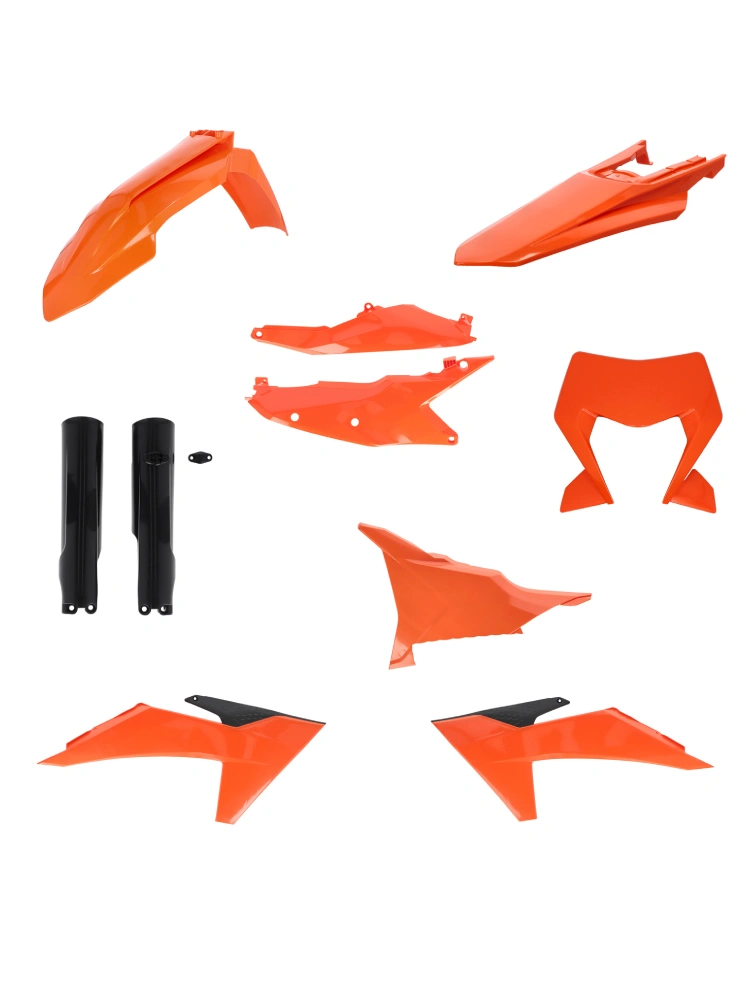 Pełny zestaw plastików Acerbis czarno-pomarańczowy KTM (wybrane modele)