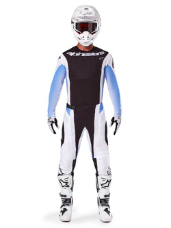 Bluza cross Alpinestars MX Techstar Melt czarno-niebieska 