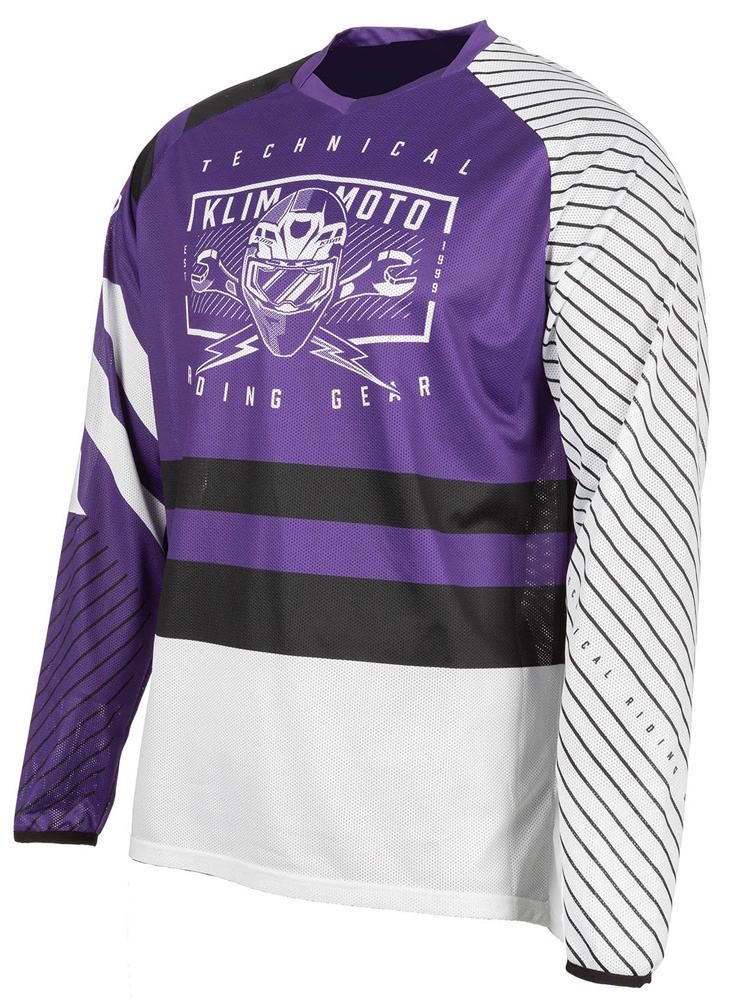Bluza enduro Klim Petrol fioletowo-biała