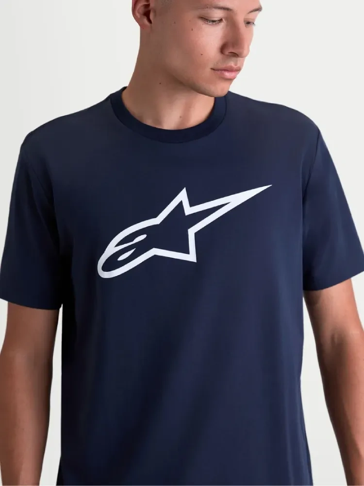 Koszulka z krótkim rękawem Alpinestars Ageless 2.0 CSF niebiesko-biała