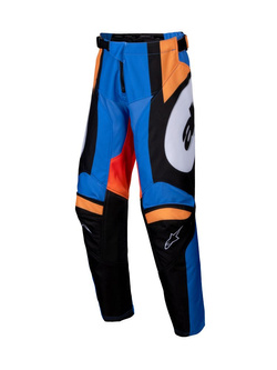 Spodnie cross damskie Alpinestars MX Youth Racer Melt pomarańczowo-niebieskie