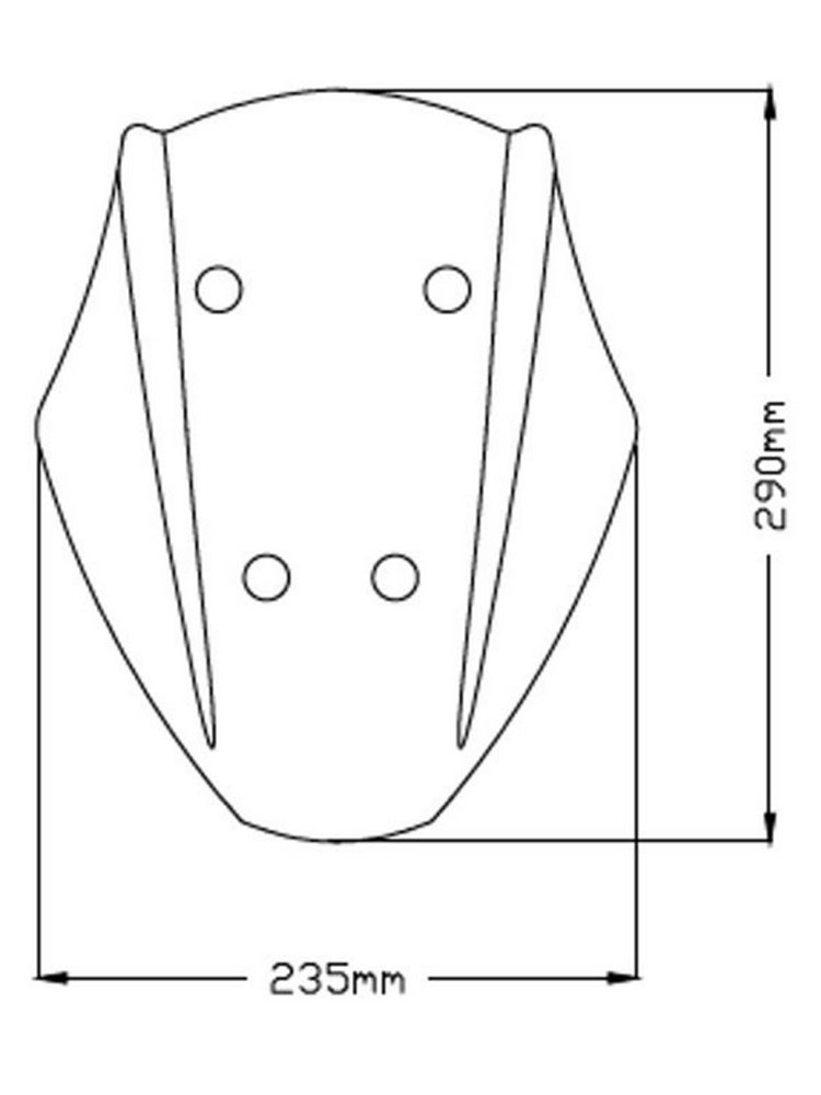 Owiewka PUIG Naked New Generation do Ducati DIAVEL 1260 / S (19-) przezroczysta