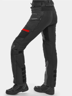 Spodnie motocyklowe damskie tekstylne Shima Dune czarno-czerwone