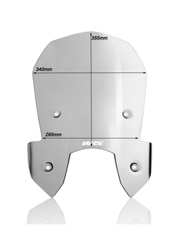 Szyba motocyklowa WRS Intermedio do KTM Adventure 1050/ 1090/ 1190/ R przyciemniana