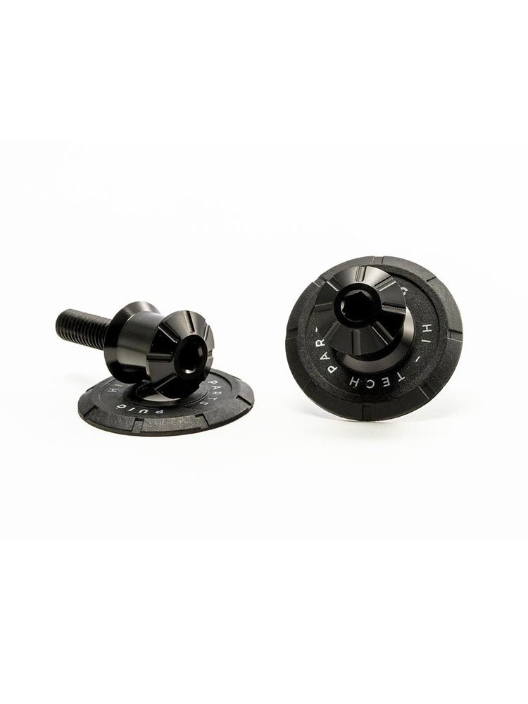 Rolki wahacza PUIG do motocykli Kawasaki / KTM RC (M10x125 - czarne PRO)