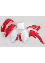 Komplet plastików UFO do Hondy CRF 450R (05-06) czerwono-biały