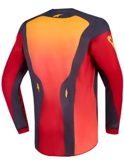 Bluza cross dziecięca Alpinestars MX Fluid Hunt czerwono-szaro-pomarańczowa