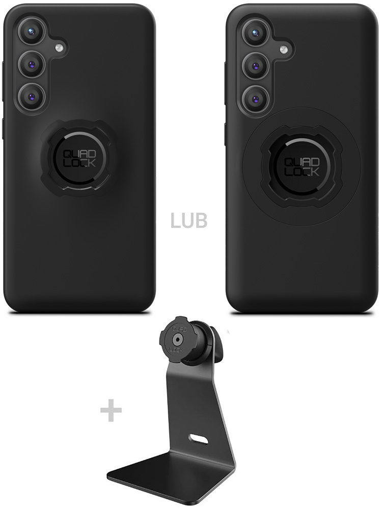 Zestaw na biurko: etui na telefon Samsung Galaxy S24+ + uchwyt Quad Lock