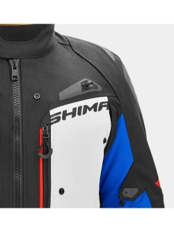 Kurtka motocyklowa tekstylna Shima Dune czarno-niebieska