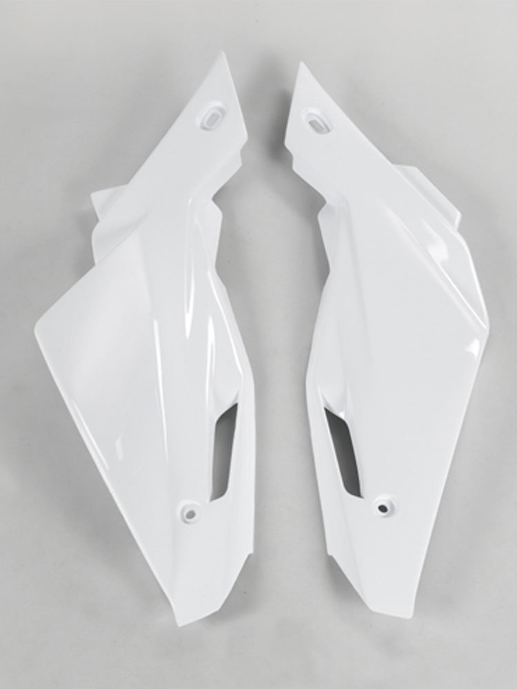 Osłony boczne tylnie UFO do Husqvarna TC 250/310 (08-13), TE-TX 250 (08-13), TE 310 (08-13) białe