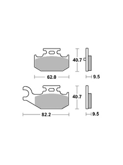 KLOCKI HAMULCOWE SBS 816 SI