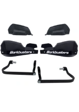 Osłony dłoni Barkbusters VPS z regulowanymi deflektorami, czarno-białe + zestaw montażowy BMW, Honda, KTM, Suzuki