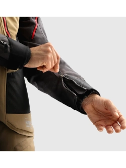 Kurtka motocyklowa tekstylna Rebelhorn Hardy 3.0 brązowo-szaro-czerwona