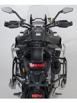 Zestaw: kufry boczne 45/37L + kufer centralny 38L TRAX ADV+ stelaże SW-MOTECH do motocykla Tiger 1200 Rally /GT Explorer (22-) czarne