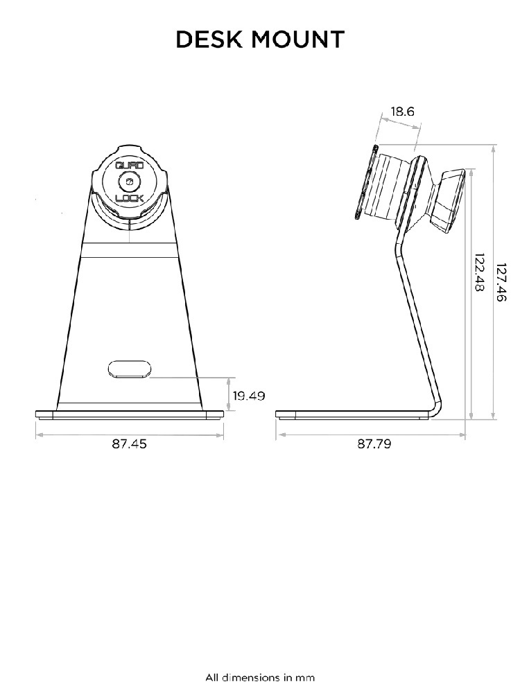 Zestaw na biurko: etui na telefon iPhone 14 oraz uchwyt Quad Lock