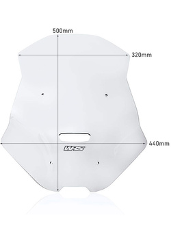 Szyba do skutera WRS Sport Honda ADV 350 (22-) przezroczysta
