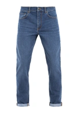 Jeansy motocyklowe John Doe Classic Tapered Mono niebieskie