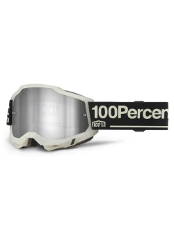 Gogle motocyklowe 100% Accuri 2 z szybką lustrzaną szaro-czarne