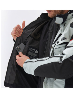 Kurtka motocyklowa tekstylna Rebelhorn Range szaro-czarno-czerwona