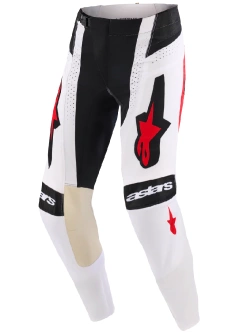 Spodnie cross Alpinestars MX Techstar Knif czarno-biało-czerwone