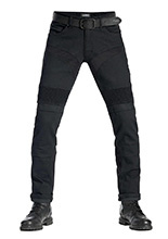 Jeansy motocyklowe Pando Moto Karldo Slim czarne