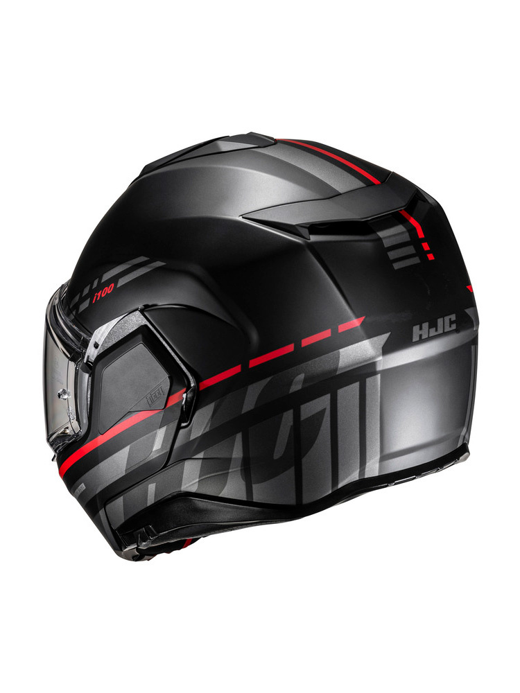 Kask szczękowy HJC I100 Sysma czarno-czerwony