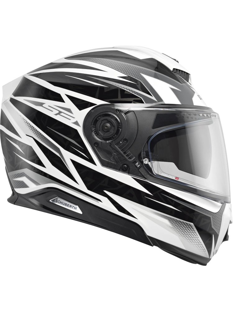Kask integralny Schuberth S3 Thunder czarno-biały połysk