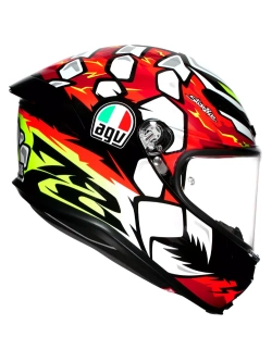 Kask integralny AGV K6 S Bezzecchi 2024 czerwono-biało-czarny
