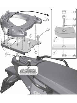 Stelaż pod kufer centralny Monokey GIVI SR5107 BMW (wybrane modele) [płyta Monokey w zestawie]