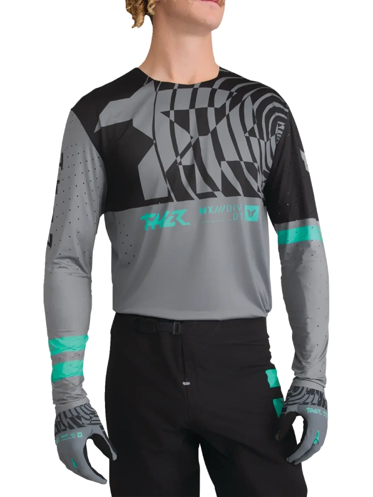 Bluza enduro Thor Sportmode Mind Control czarno-szary