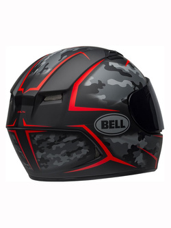 Kask integralny Bell Qualifier Stealth Camo czarno-czerwony matowy