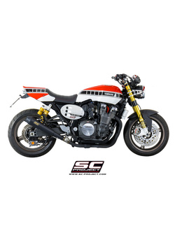 Tłumik SC-Project Conical Stainless Steel / Matt Black (Slip-on) - Yamaha XJR 1300 / RACER [15-16]