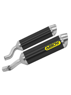 Tłumik Arrow Kawasaki Z 1000 [10-20] [right & left] [Thunder, Aluminium Dark + Stainless Steel]