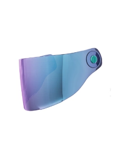 Szybka do kasku John Doe One Race lustrzana, niebiesko-srebrna