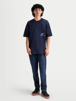 Koszulka z krótkim rękawem Alpinestars Institute Oversized CSF niebieska