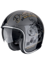 Kask otwarty Scorpion Belfast Evo Drive Fast srebrno-czarno-złoty