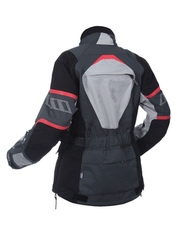 Kurtka motocyklowa tekstylna damska Rukka Rimorina szaro-czerwona